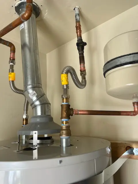 Water heater installation and plumbing repair in Cameo
